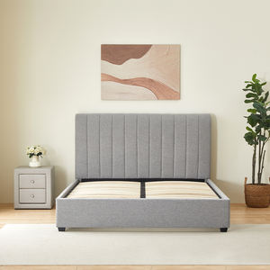 Cama Tapizada de Lujo para Dormitorio Principal o de Invitados, Estructura de Cama con Tela Premium - Product Image 3
