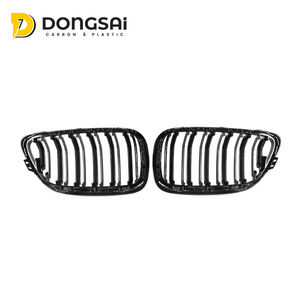 Gril Depan Model Double Kidney Slat Bahan ABS untuk BMW Seri 2 F22 F23 235I 240I M2 F87 - Product Image 3