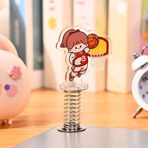 Accesorios de exhibición personalizados de acrílico para escritorio, pequeños, creativos, estilo banderín de anime, con mecanismo de resorte. - Product Image 3