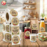 Étiquettes adhésives pour viande, emballage à basse température, étiquettes d'emballage pour aliments réfrigérés, étiquettes pour aliments surgelés, étiquettes pour viande