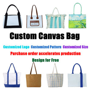 Gahumi Sac de shopping en toile de coton pliable recyclable écologique, couleurs personnalisables, logo, motif de dessin animé élégant de haute qualité - Product Image 6