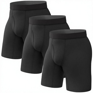 <b>Mens</b> Modal Sport Underwear Breathable Antibacterial Boxer Briefs Woven Waist Logo Soft <b>Stretch</b> Comfortable Daily Wear - Product Image 4