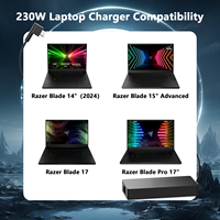 Cargador común para computadora portátil de 230W 19,5 V 11.8A Nueva condición para modelos XPS con tipo enchufable UK/US/EU/ AU