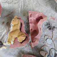 Moule en béton pour statue de lion de style occidental pour la décoration de jardin, moule en silicone de haute qualité pour animaux en fibre de verre et ciment, en vente