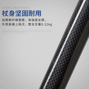 Canne en fibre de carbone Nanyu, hauteur réglable, poignée antidérapante, aide à la marche pour personnes âgées - Product Image 3
