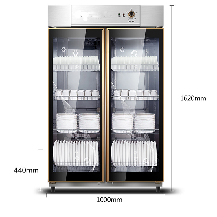 Коммерческий низкая цена вертикальный УФ посуда кухонный шкаф со стеклянными дверями озоновый дезинфицирующий шкаф дезинфекционный шкаф для тарелки посуды