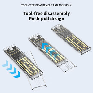 M2 SSDケース高速外部SATA M.<span class=keywords><strong>2</strong></span> NGFFエンクロージャーUSB 3.0 Gen 10Gbps互換NGFF 2242 2260 2280アダプターディスクボックス - Product Image 5
