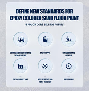 Revêtement de sol époxy auto-nivelant à effet marbre, résistant à l'usure, imperméable, pour usage domestique, couleur sable, jaune ivoire liquide - Product Image 6