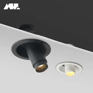 AIKU interior Modern RA 97 spot zoom dapat disesuaikan, 350 derajat edali 0-10v triac led dapat diredupkan downlight tersembunyi