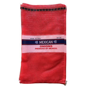 Bolsa de Malla Roja para Cebollas de 25 Kilos, Bolsa de Malla de Polipropileno para Cebollas - Product Image 4