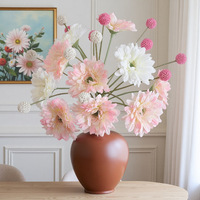 Simulierte große Zweige mit Gerbera, neue chinesische Heimdekoration, frische einzelne Chrysanthemen, Modellraum-Tischdekoration, Seidenblumen