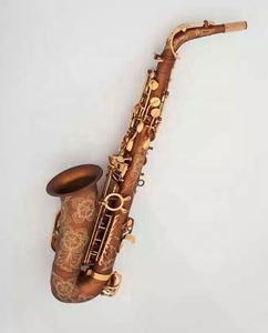 <span class=keywords><strong>Saxophone</strong></span> alto de bonne qualité en or <span class=keywords><strong>rose</strong></span> avec gravure de motifs sur le corps et la cloche (JAS-170) - Product Image 2