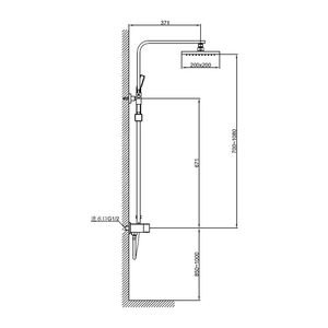 Sistema De <span class=keywords><strong>Ducha</strong></span> con diseño De marca De agua, <span class=keywords><strong>Grifo</strong></span> De Mano con diseño De marca De agua, venta al por mayor, juego De <span class=keywords><strong>Ducha</strong></span> De latón De un solo mango - Product Image 2