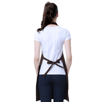 Tablier imperméable avec logo imprimé personnalisé brodé pour hôtel restaurant chef tablier de taille travail serveur service alimentaire tablier anti-taches