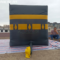 Bâtiment gonflable personnalisé de la Kaaba/modèle de boîte, décor portable de mosquée avec pompe à air pour événements islamiques