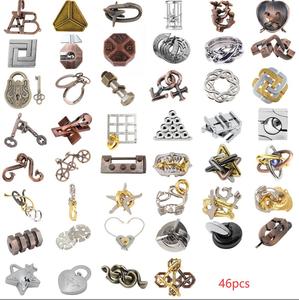 58 cái/bộ Brain Teaser Câu Đố Dây Kim Loại Thiết Lập Iq Thách Thức Thử Nghiệm Trò Chơi Mở Khóa Lồng Vào Nhau Đồ Chơi Khóa Quà Tặng Cho Người Lớn Thanh Thiếu Niên - Product Image 4