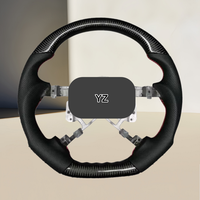 Volant de voiture YZ personnalisé à 4 branches en grain de bois pour Toyota Hilux Revo Fortuner Vigo 2011-2018, volant en fibre de carbone
