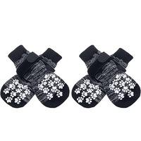 Vente en gros de chaussettes pour chiens antidérapantes avec sangles Chaussettes à rayures pour grands chiens moyens Couvre-chaussures Protecteur de patte pour animaux de compagnie