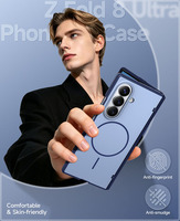 Nouvelle coque de téléphone magnétique pliable tendance 2026 anti-rayures anti-traces de doigts avec protection de charnière pour Samsung Galaxy Z Fold 8 Ultra