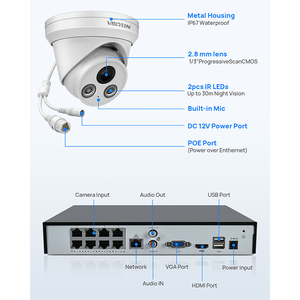 4MP <span class=keywords><strong>PoE</strong></span> <span class=keywords><strong>ip</strong></span> <span class=keywords><strong>camera</strong></span> ngoài trời, an ninh mạng máy ảnh với Mic/âm thanh, 2.8 mét ống kính góc rộng, IR 4MP <span class=keywords><strong>IP</strong></span> <span class=keywords><strong>Camera</strong></span> tháp pháo nhà máy trực tiếp - Product Image 4