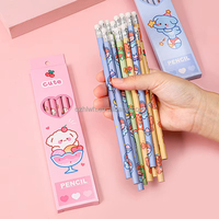 Dessin animé boîte crayon enfants HB dessin stylo école examens crayon ensemble mignon crayons pour l'école