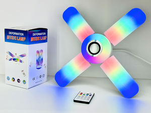 Nuevo Producto CP017, Lámpara LED Bluetooth con Música, Lámpara Plegable de 4+1 Hojas, Luz Bluetooth RGBW con Control Remoto para <span class=keywords><strong>Navidad</strong></span> - Product Image 5