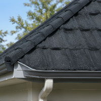 Tuiles de toiture en métal revêtues de pierre de qualité supérieure, résistantes au feu, imperméables, anti-grêle, résistantes au vent, élégantes, pour toiture de villa