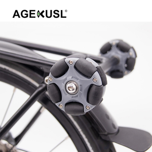 AGEKUSL 58mm Silent Omni Ezwheels Accessoires de vélo pliants pratiques pour Brompton 3Sixty Pikes Royale Easy Wheels - Product Image 2
