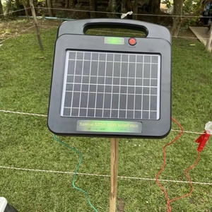 Électrificateur <span class=keywords><strong>de</strong></span> clôture solaire IP65 extérieur 20KM 1Joule 9.5-11.5KV à batterie lithium pour bétail, modélisation 3D - Product Image 4