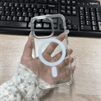 Coques de téléphone portable magnétiques transparentes en acrylique CasePeak pour iPhone 17 16 15 14 13 Pro Max 6 7 8 Plus