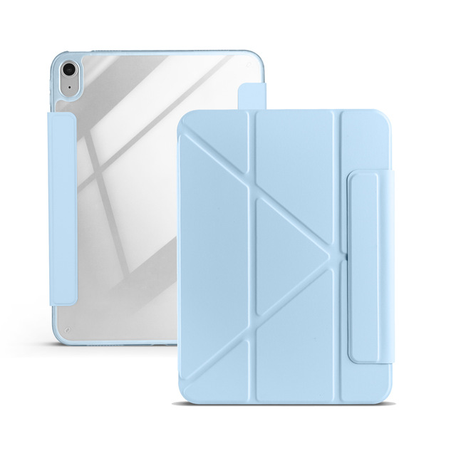 Custom Multi Angle Stand Flip Leather Clear Back Shockproof Smart Tablet Cover Case for iPad A16 11inch 2025 10th Gen 10.9