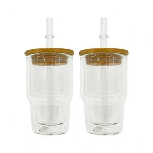 Gobelet en verre à double paroi de 3 oz, pré-percé pour sublimation, style globe à neige, en provenance des États-Unis - Product Image 2