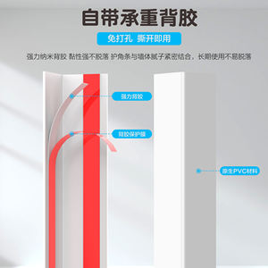 Protetor de Canto de Vinil Branco, Moldura Autoadesiva para Evitar Arranhões e Marcas. Instalação e Limpeza Fáceis para Portas e Móveis. - Product Image 6