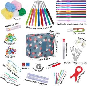 ชุดเข็มพลาสติก 250801 จำนวน 59 ชิ้น สำหรับถุงผ้าพลาสติก, เข็มเย็บผ้าพลาสติกห่วงใหญ่สำหรับงานเย็บ DIY, ชุดอุปกรณ์ถักโครเชต์ - Product Image 4