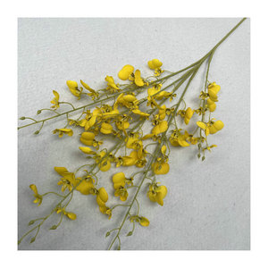 Fleurs d'orchidée artificielles à effet coquille, bouquet floral réaliste, plante de simulation, ornements décoratifs de fleurs séchées - Product Image 5