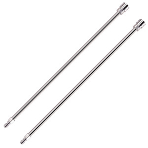 Lance de pulvérisation haute pression en acier inoxydable (lot de 2) avec raccord rapide 1/4 pouce pour <span class=keywords><strong>le</strong></span> <span class=keywords><strong>nettoyage</strong></span> des gouttières et des toits - Product Image 1