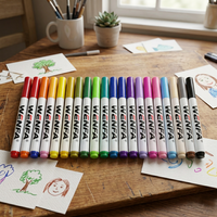 Stylo de couleur à base d'eau avec écriture unilatérale, fournitures scolaires/artistiques/promotionnelles/cadeaux WC001