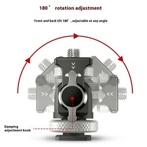 Alliage d'aluminium martien/OEM inclinaison à 180 degrés pivotant à 360 degrés support de moniteur de 5/7 pouces pour appareils <span class=keywords><strong>photo</strong></span> reflex numériques outils EDC moniteur de terrain - Product Image 5