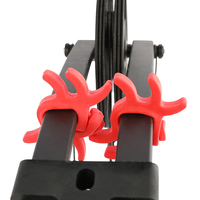 AMEYXGS Bogendämpfer, 4 Stück/Set Gummi-Vibrationsdämpfer für Recurve- und Compoundbögen, Schwarz/Rot Optionen