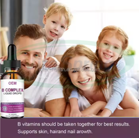 VitaSpring OEM Marque privée Complément énergétique Complexe de vitamine B Liquide Gouttes Complexe de vitamine B Liquide
