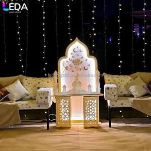 LEDA – Arche de toile de fond en acrylique et PVC de haute qualité, lot de 3, populaire pour les mariages et événements en extérieur - Product Image 3