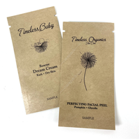 Sachet de cosmétiques en papier Kraft, pochette à impression numérique, sachets d'emballage de qualité alimentaire, 100% biodégradables, avec fermeture éclair naturelle, pour café, thé, Snack