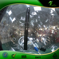 Ballon gonflable transparent personnalisé avec fermeture à glissière double couche ballon gonflable portable Hongyi jouet gonflable