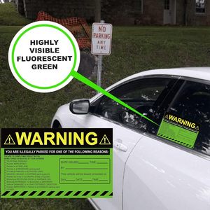 Pegatinas de estacionamiento privado Reservado No Permiso Área Violación Aviso de advertencia El vehículo está estacionado ilegalmente - Product Image 5