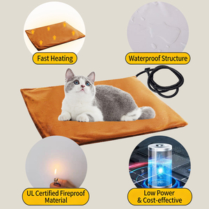 Couverture chauffante <span class=keywords><strong>électrique</strong></span> haut <span class=keywords><strong>de</strong></span> gamme pour animaux <span class=keywords><strong>de</strong></span> compagnie, personnalisable avec étiquette privée, lavable, imperméable, grande, douce et chaude pour chats et chiens - Product Image 2