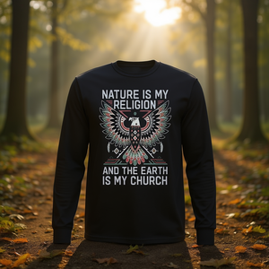 La nature est ma religion et la Terre est ma église T-shirt à manches longues - Product Image 3