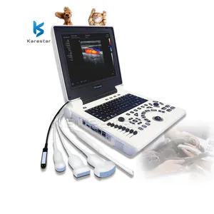 Veterinary Full Digital 12.1 Inch LED Portable Ultrasound Diagnostic System Laptop B/W Ultrasound Scanner Machine