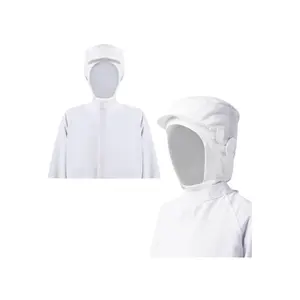 Production d'usine alimentaire de qualité supérieure Uniforme de production d'usine alimentaire Vêtements de restaurant et de bar blancs à séchage rapide pour protéger l'utilisation dans la cuisine