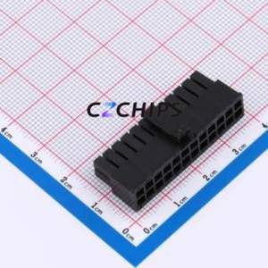 43025-24Y Housing (Wire-to-Board / Wire-to-Wire) P=3mm Connector ( Jack Structure: 2x12P )( Pitch: 3mm )( Row Spacing: 3mm ) - Product Image 1