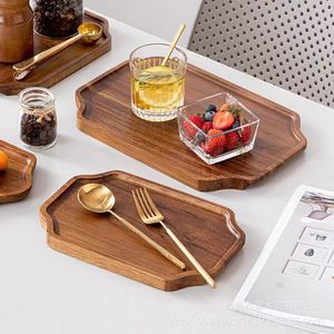 Solid Wood <b>Tray</b> Acacia Wood Octagonal Shape For Dessert Coffee <b>Tea</b> Serving Hotel Use - Product Image 5